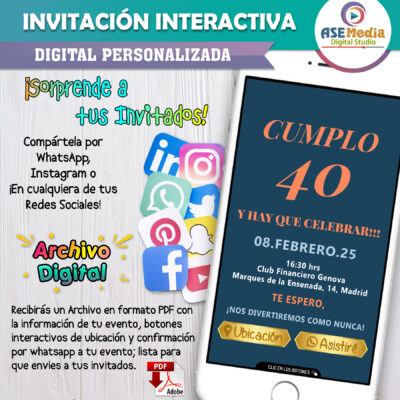 Demon Slayer, Shinobu – Invitación Interactiva de Cumpleaños para WhatsApp