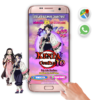 Demon Slayer, Shinobu Party – Invitación Interactiva de Cumpleaños para WhatsApp