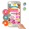 Mi Fiesta de Donas – Invitación Interactiva de Cumpleaños para WhatsApp