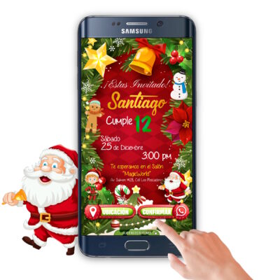 Cumpleaños Navideño – Invitación Interactiva de Cumpleaños para WhatsApp