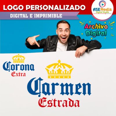 Cerveza Tecate Logo Personalizado con Nombre
