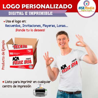 Cerveza Tecate Logo Personalizado con Nombre