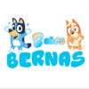 Bluey y Bingo Logo Personalizado con Nombre