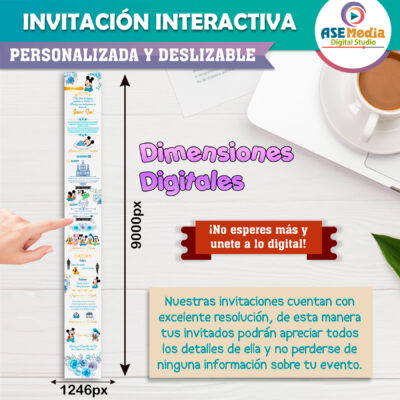 Bautizo Baby Mickey Mouse – Invitación Interactiva para WhatsApp