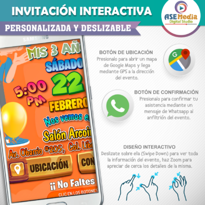 Cumpleaños Carreras – Invitación Interactiva de Cumpleaños para WhatsApp