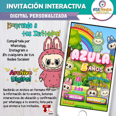 Abejitas- Invitación Interactiva de Cumpleaños para WhatsApp