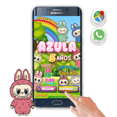 Labubu – Invitación Interactiva de Cumpleaños para WhatsApp