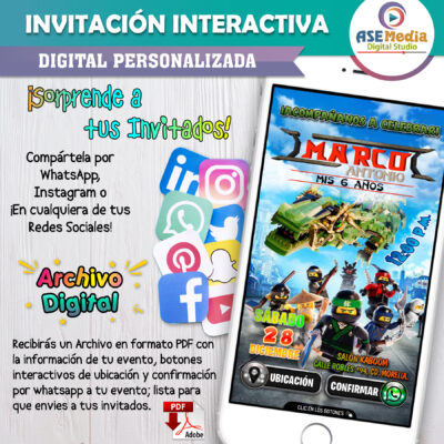 Ositos Cariñositos Arcoriris – Invitación Interactiva de Cumpleaños para WhatsApp