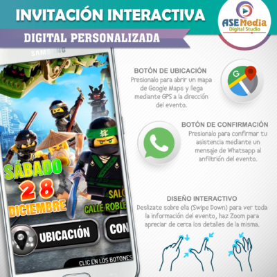 Ositos Cariñositos Arcoriris – Invitación Interactiva de Cumpleaños para WhatsApp