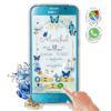 XV Años, Mariposas Azul Dorado – Invitación Interactiva de Cumpleaños para WhatsApp