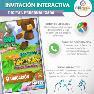 Blippi – Invitación Interactiva de Cumpleaños para WhatsApp