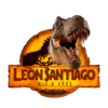 Jurassic World Dominion Tiranosaurio Mordida Logo Personalizado con Nombre