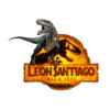 Jurassic World Dominion Tiranosaurio Rex Logo Personalizado con Nombre