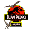 Jurassic Park Pterodáctilo Logo Personalizado con Nombre