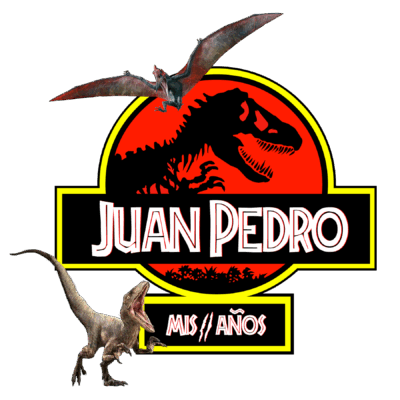 Jurassic Park Pterodáctilo Logo Personalizado con Nombre