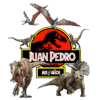 Jurassic Park Dinosaurios Logo Personalizado con Nombre