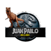 Jurassic World Tiranosaurio Rex Logo Personalizado con Nombre