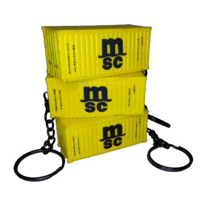 MSC, Mediterranean Shipping Company | Llavero Contenedor Maritimo