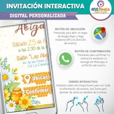 Mi Fiesta Mágica- Invitación Interactiva de Cumpleaños para WhatsApp