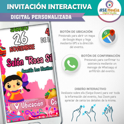 Lucha Libre AAA – Invitación Interactiva de Cumpleaños para WhatsApp