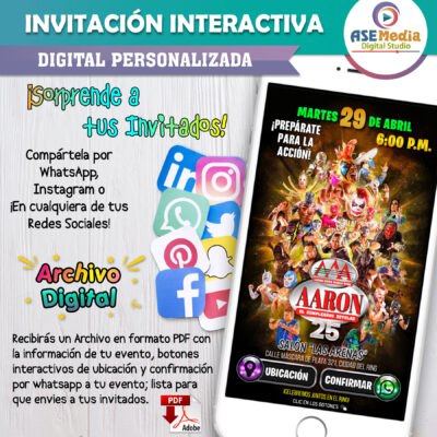 My Hero Academia – Invitación Interactiva de Cumpleaños para WhatsApp