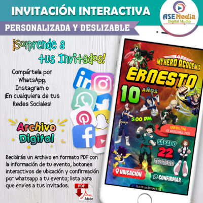 Los Picapiedra – Invitación Interactiva de Cumpleaños para WhatsApp