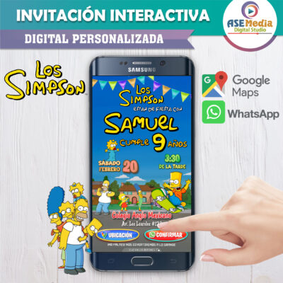 Cerveza Duff, Los Simpsons – Invitación Interactiva de Cumpleaños para WhatsApp