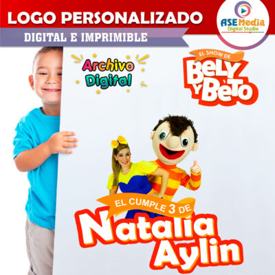 Bely y Beto Logo Personalizado con Nombre