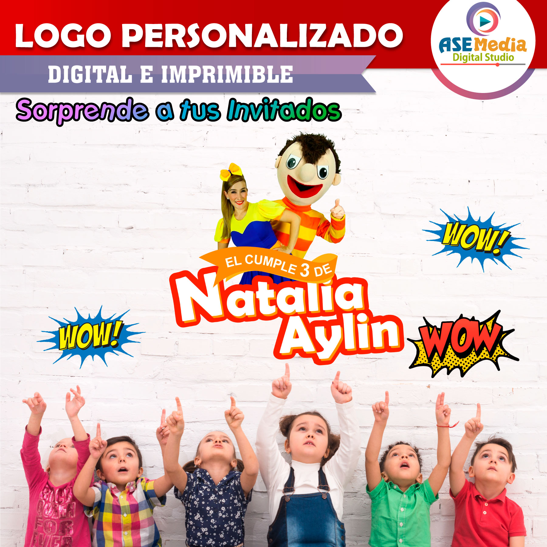 Bely y Beto Logo Personalizado con Nombre