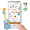 Fiesta Musical – Invitación Interactiva de Cumpleaños para WhatsApp