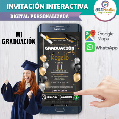 Mi Graduación – Invitación Interactiva para WhatsApp