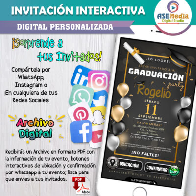 Mi Graduación – Invitación Interactiva para WhatsApp