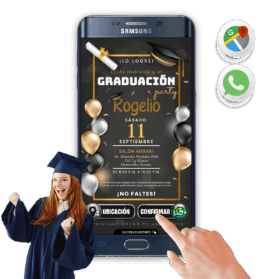 Mi Fiesta de Graduación – Invitación Interactiva para WhatsApp