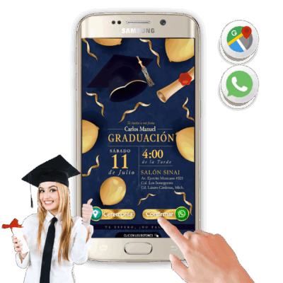 Mi Graduación – Invitación Interactiva para WhatsApp
