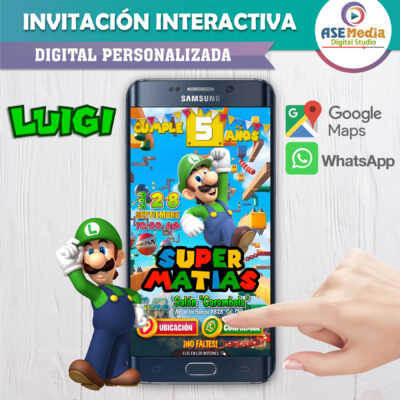 Mario Bros La Pelicula – Invitación Interactiva de Cumpleaños para WhatsApp