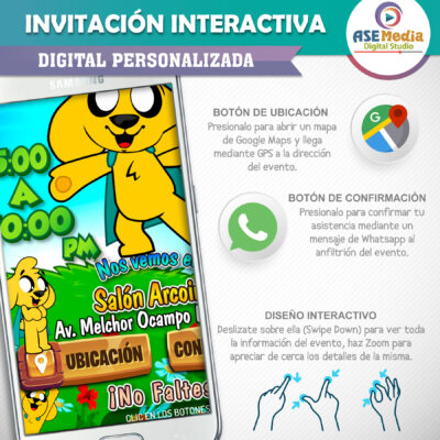 Mikecrack- Invitación Digital de Cumpleaños
