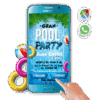 Pool Party – Invitación Interactiva de Cumpleaños para WhatsApp