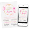 Mi Primera Comunión Rosa Invitación Digital