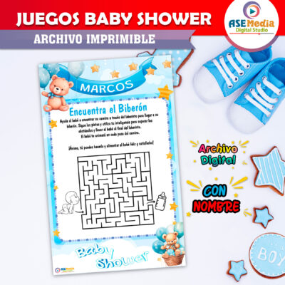Juegos Baby Shower de Patitos Imprimible