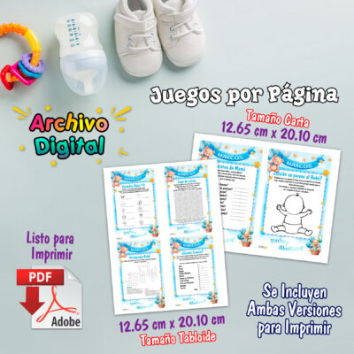 Juegos Baby Shower de Patitos Imprimible