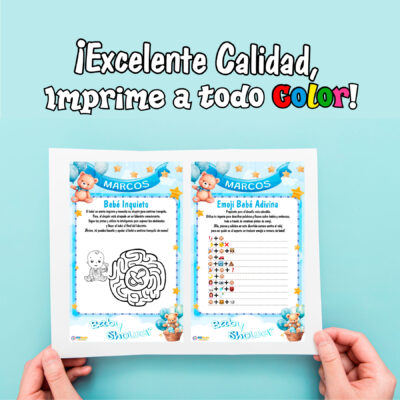 Juegos Baby Shower de Patitos Imprimible