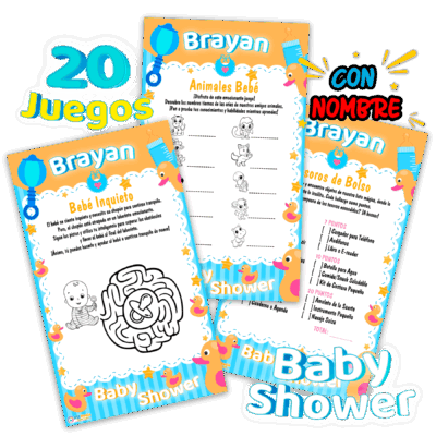 Juegos Baby Shower de Patitos Imprimible