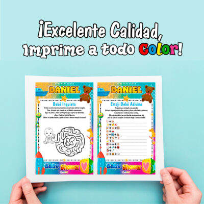 Juegos Baby Shower Niño Imprimible