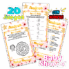 Juegos Baby Shower Rosa Dorado Imprimible