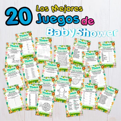 Juegos Baby Shower Feliz Imprimible