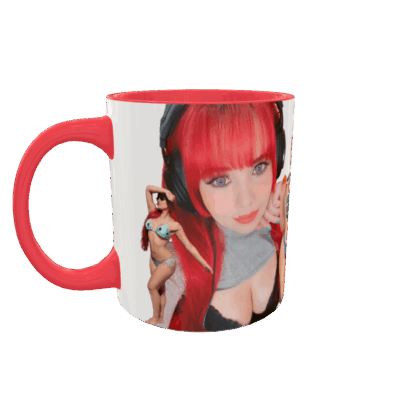 Scarlett Johansson Plantilla Editable para Sublimación de Taza