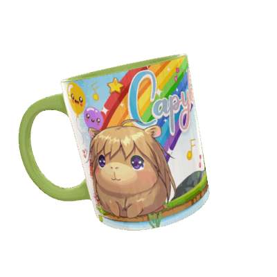 Capybara Plantilla Editable para Sublimación de Taza
