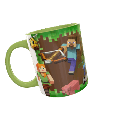 Alicia en el Pais de las Maravillas Plantilla Editable para Sublimación de Taza