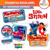Lilo y Stitch Etiquetas Escolares Editables