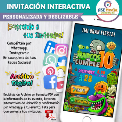 Huntrix, KPOP Demon Hunters – Invitación Interactiva de Cumpleaños para WhatsApp